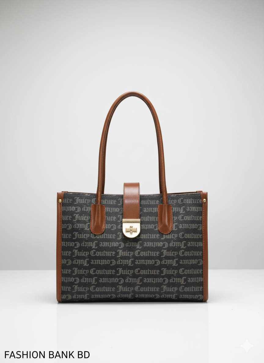 Premium Office Tote Bag | Stylish Juicy Couture Print | Fashion Bank BD